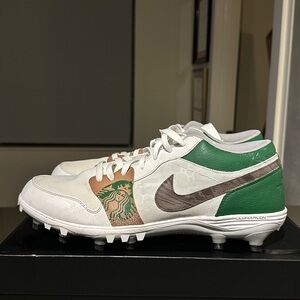 Jordan 1 Low Starbucks Football Cleats